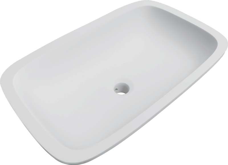 BUM5736 Acrylic Artificial Stone Solid Surface Hotel Apartment Bathroom Wash Basin Sink